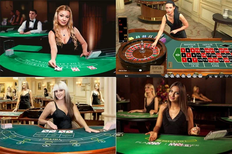 Dealer dan meja live dalam antarmuka kasino mobile PAGODA127